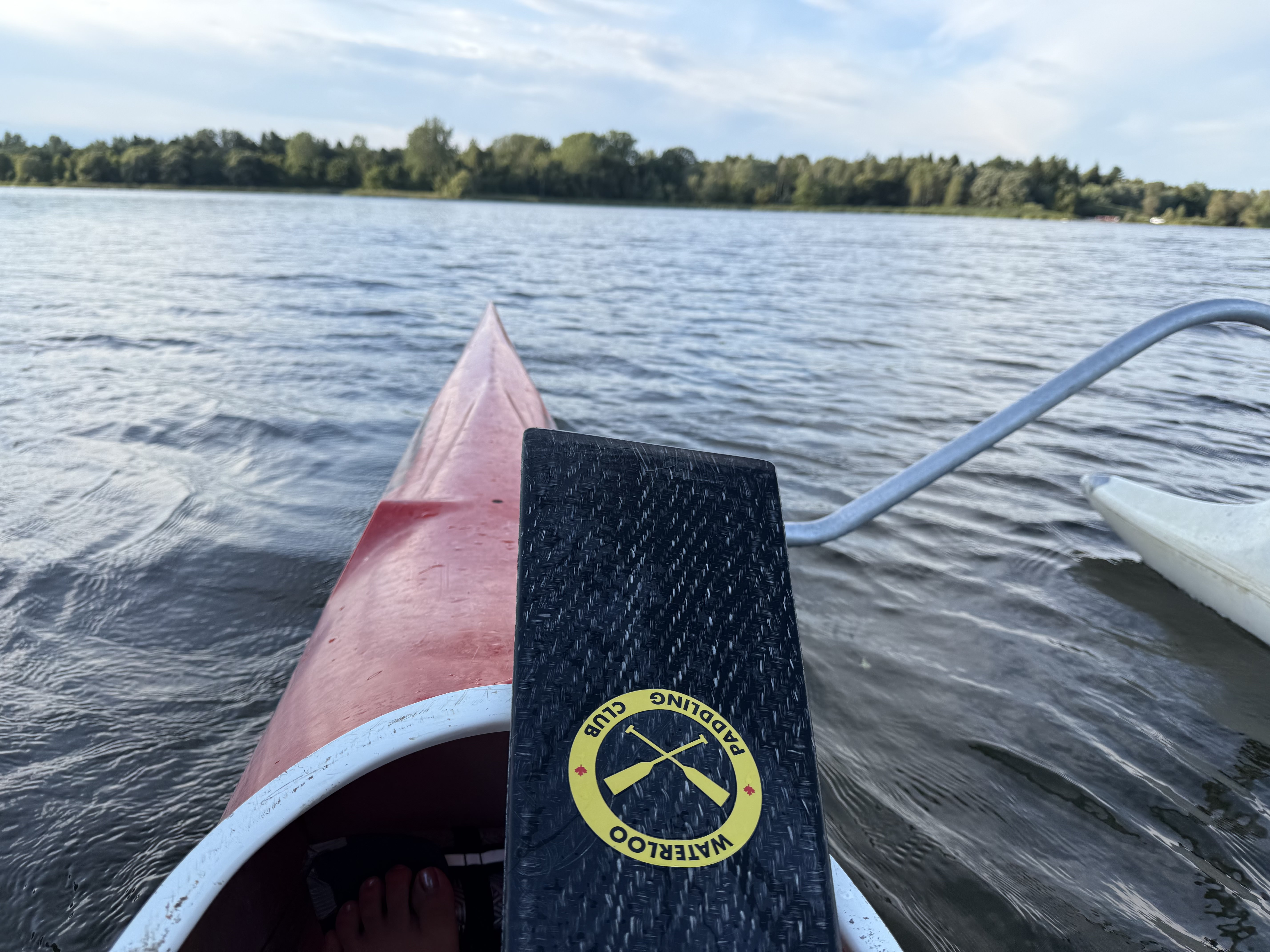 Outrigger canoeing at Laurel Creek